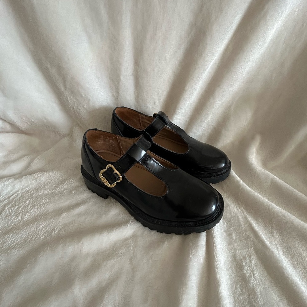 Classic Black Sam Edelman Kids Mary Jane Shoes